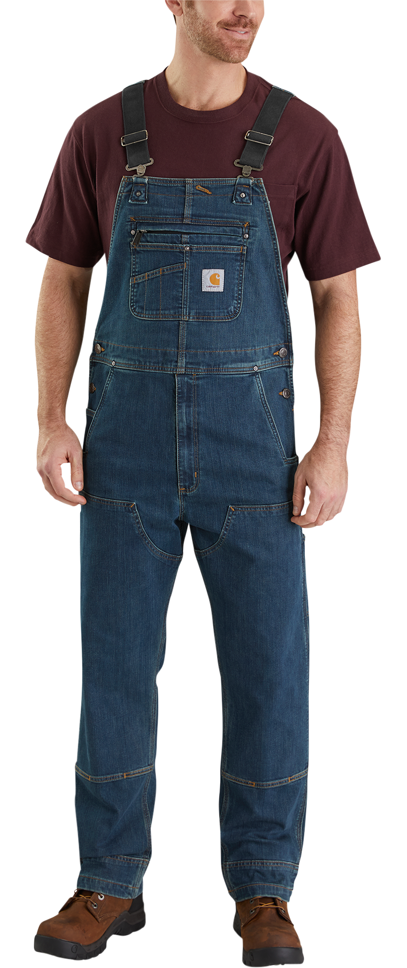 Carhartt Rugged Flex Denim Bib Overalls for Men Bass Pro Shops